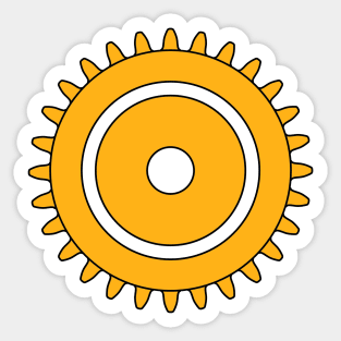 Brick Cog Gear Sticker